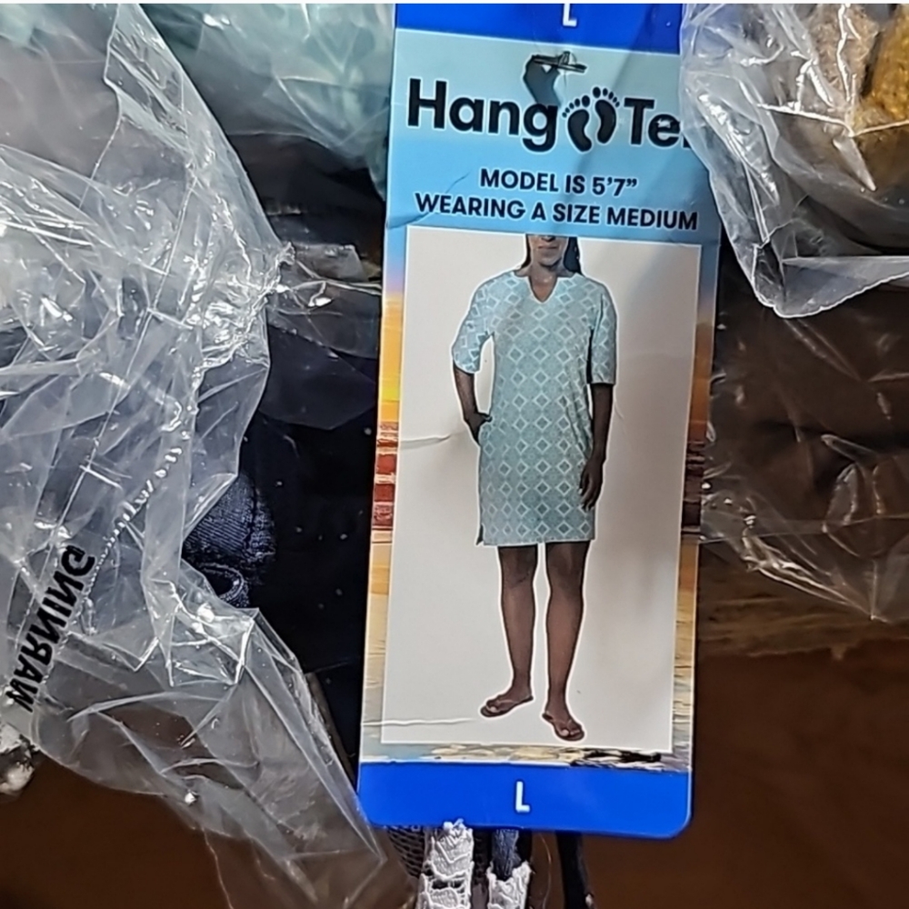Hang Ten Ladies' Sun Dress nwt , aqua
